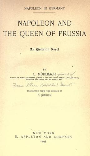 Napoleon and the Queen of Prussia