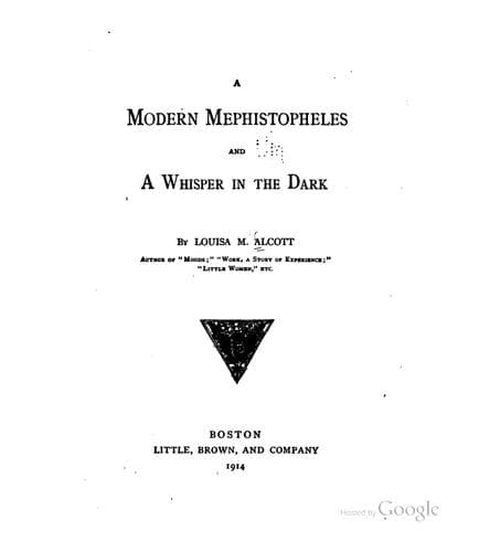 A Modern Mephistopheles, and A Whisper in the Dark