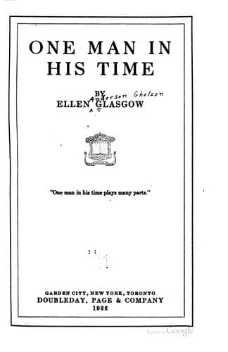 One Man in His Time