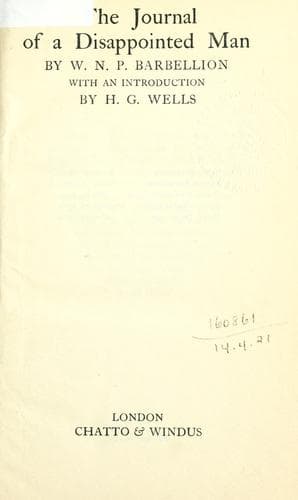 The Journal of a Disappointed Man