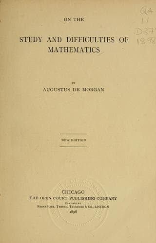 On the study and difficulties of mathematics