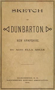Sketch of Dunbarton, New Hampshire