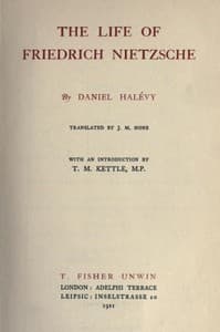 The life of Friedrich Nietzsche