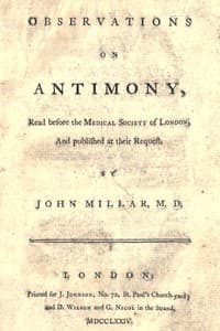 Observations on antimony: Read before the Medical Society of London, and published at their request