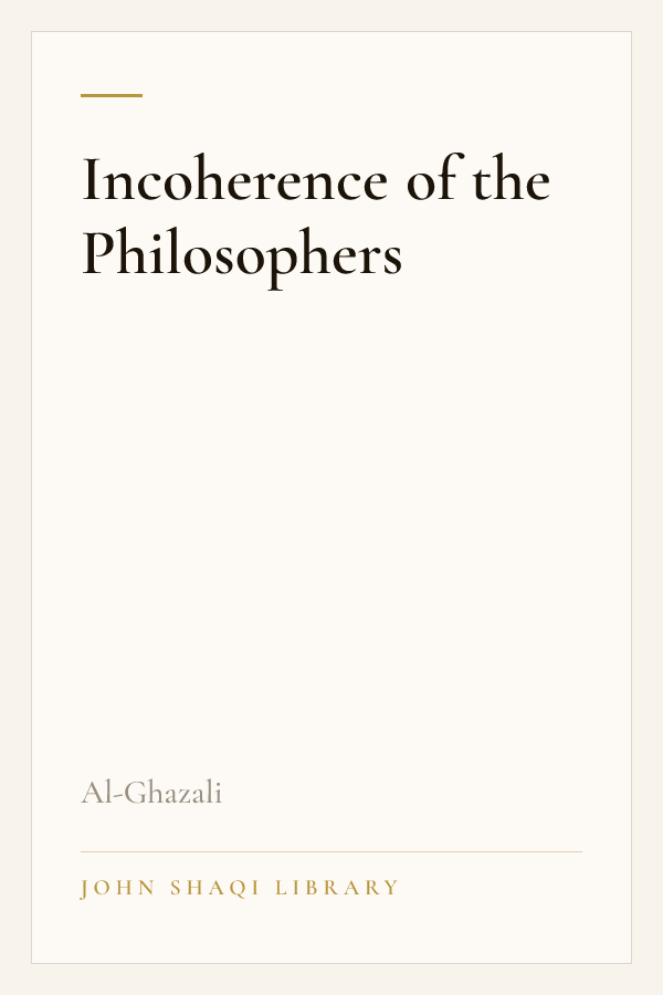 Incoherence of the Philosophers